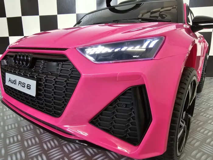 Accu kinderauto Audi RS 6 roze