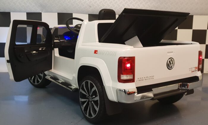 Amarok elektrische kinderauto wit 4WD