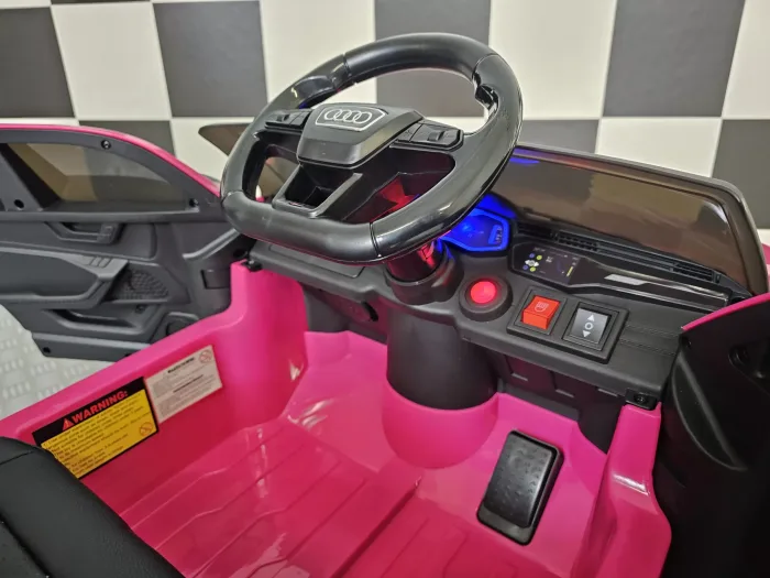 Audi RS6 elektrische kinderauto roze