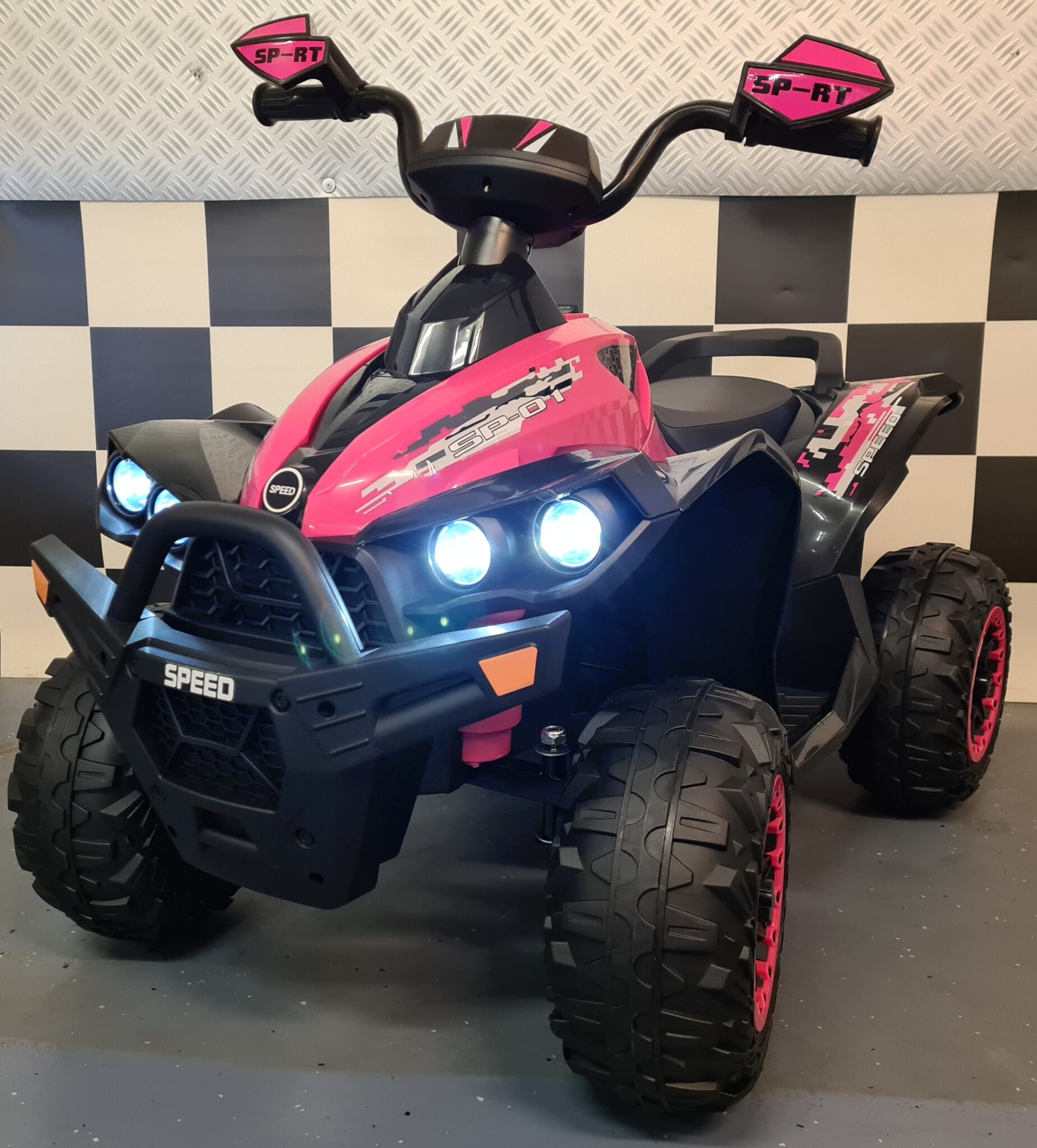 Elektrische kinder Quad Phyton roze