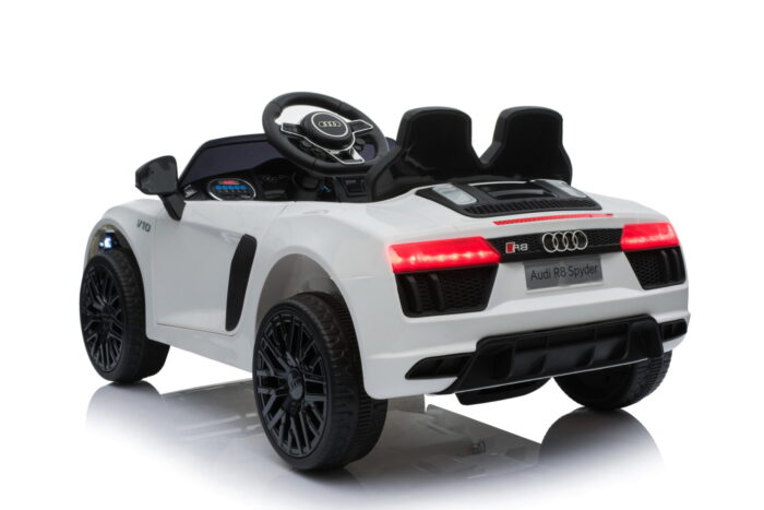 Elektrische kinderauto Audi R8 wit