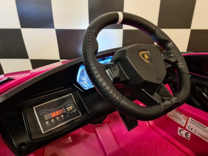 Elektrische kinderauto Lambo roze