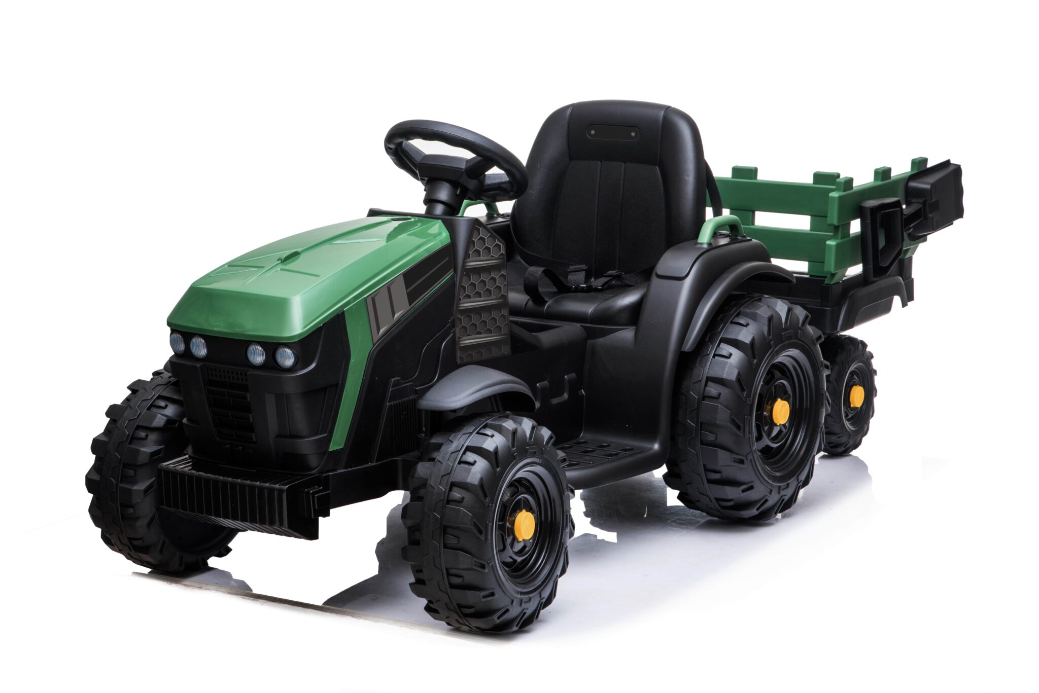 Kinder tractor farmer met schep