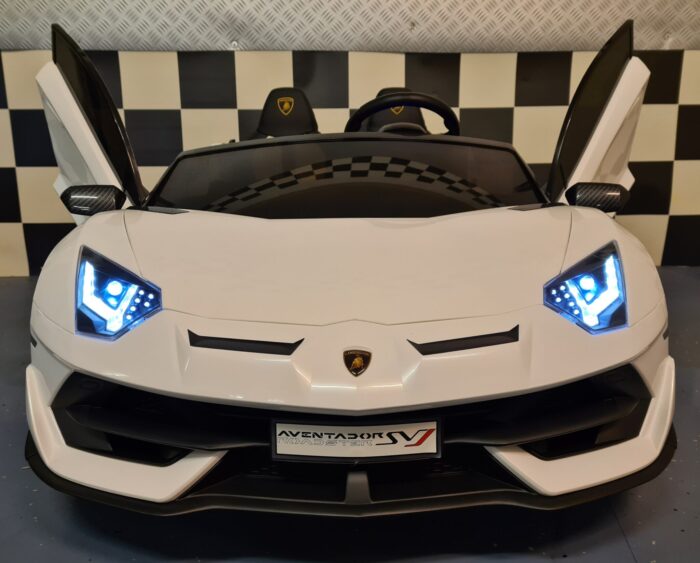 Kinderauto Lamborghini Aventador 2 persoons wit