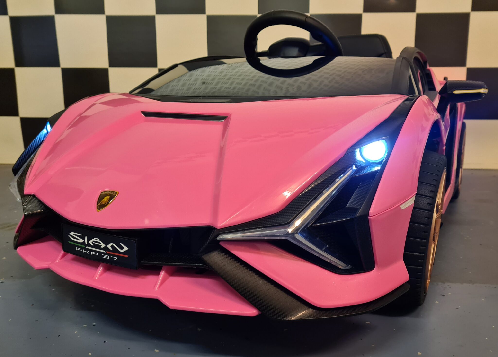 Accu kinderauto Lamborghini roze