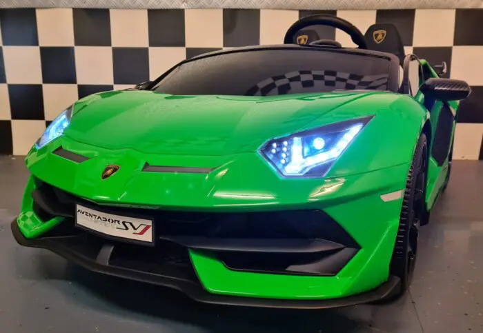 Lamborghini 2 persoons kinderauto groen