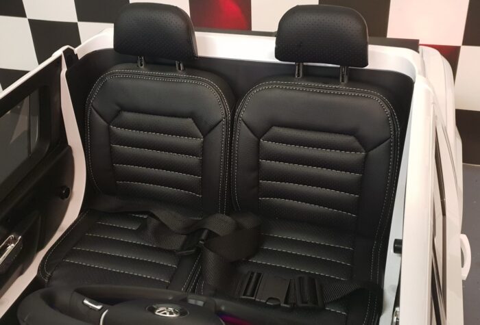 Leder zitting Amarok kinderauto wit