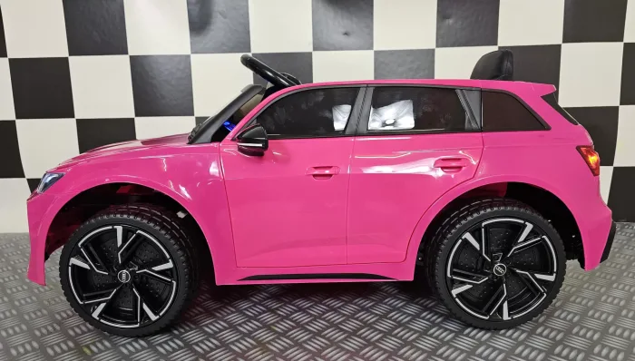 Roze Audi RS6 kinderauto