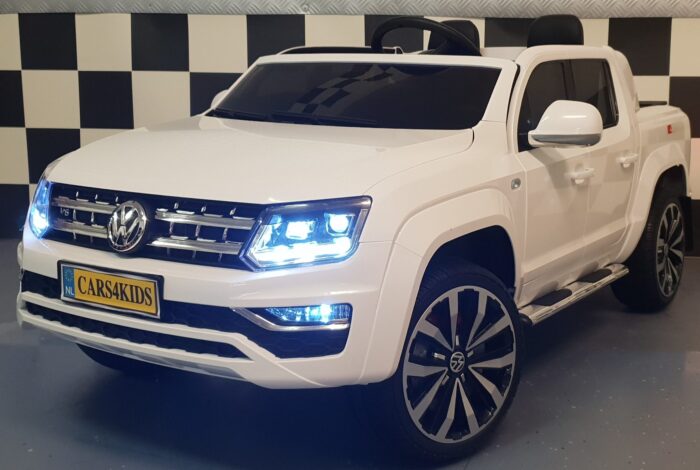 VW Amarok elektrische kinderauto 4WD wit