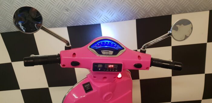 Vespa kinder accu scooter roze