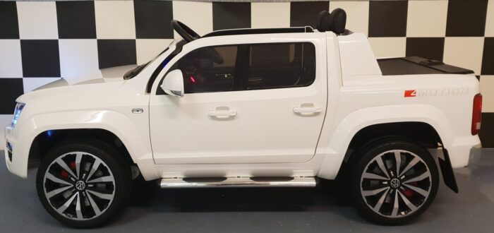 Volkswagen Amarok kinderaurto 4WD 2x12V RC wit