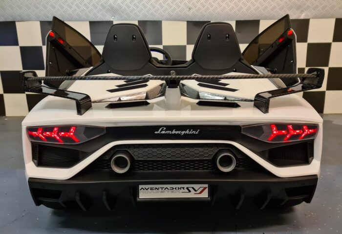 elektrische auto kind Lamborghini 2 persoons wit