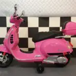 elektrische kinderscooter vespa roze