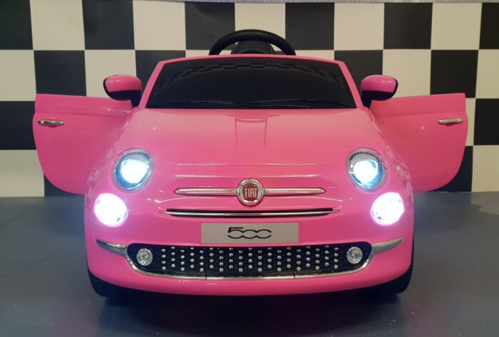 fiat 500 roze kinder auto