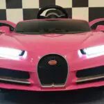 kinder accu auto bugatti roze