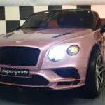 elektrische kinderauto Bentley roze