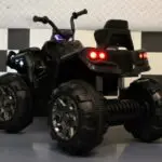 Zwarte elektrische kinderquad 12 volt