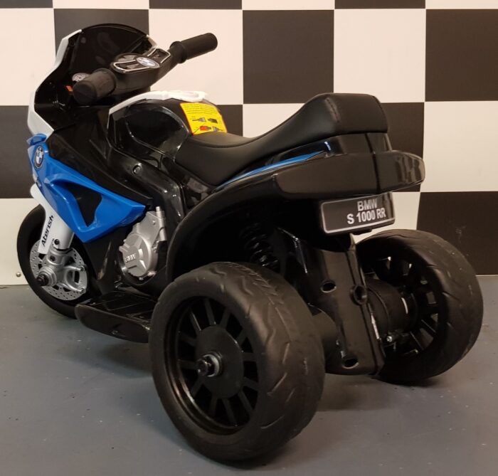 Blauwe BMW mini kindermotor 6 volt accu