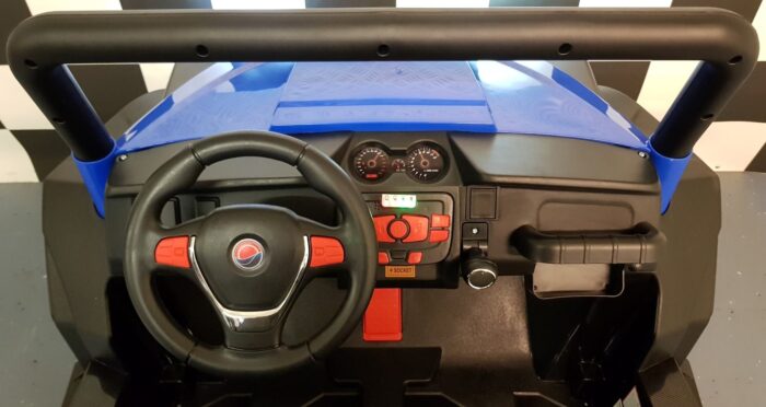 Dashboard V Twin kinderjeep blauw