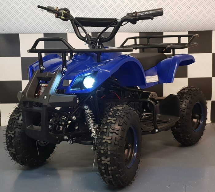 Elektrische kinderquad 36 volt 800 watt blauw