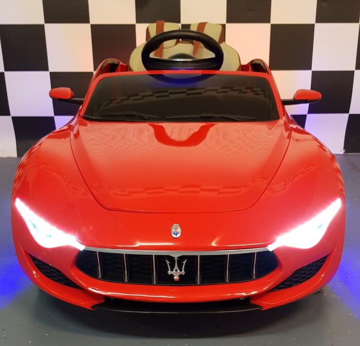 Kinderauto Maserati 12 volt 2.4G afstandbediening rood
