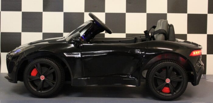 jaguar elektrische kinderauto 12 volt rc zwart