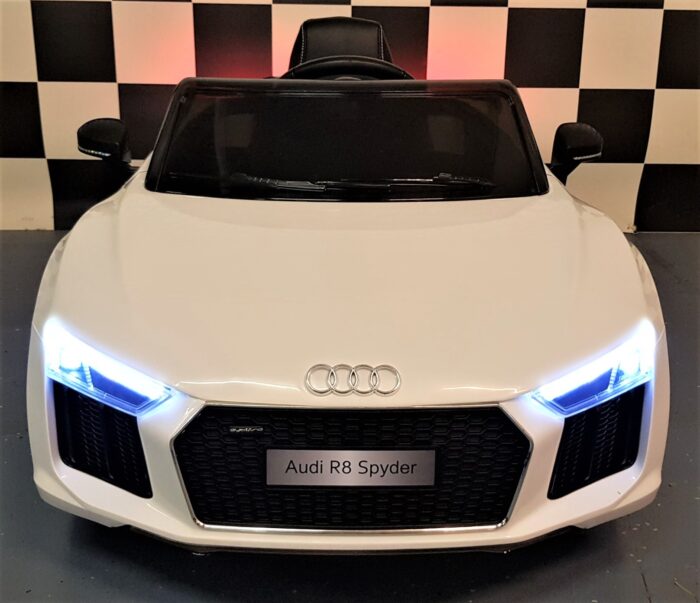 Audi R8 kinderauto wit 2.4G RC 12 volt wit