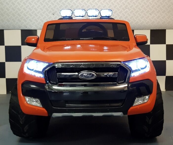 Kinderauto Ford New Ranger 12 volt 2.4G afstandbediening oranje
