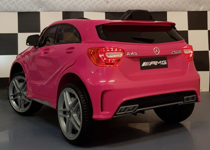 Elektrische kinderauto Mercedes A45 roze