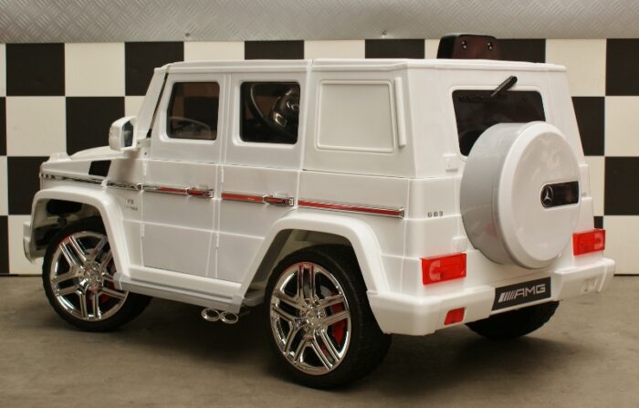 Accu auto Mercedes G63 2.4G afstandbeidening wit