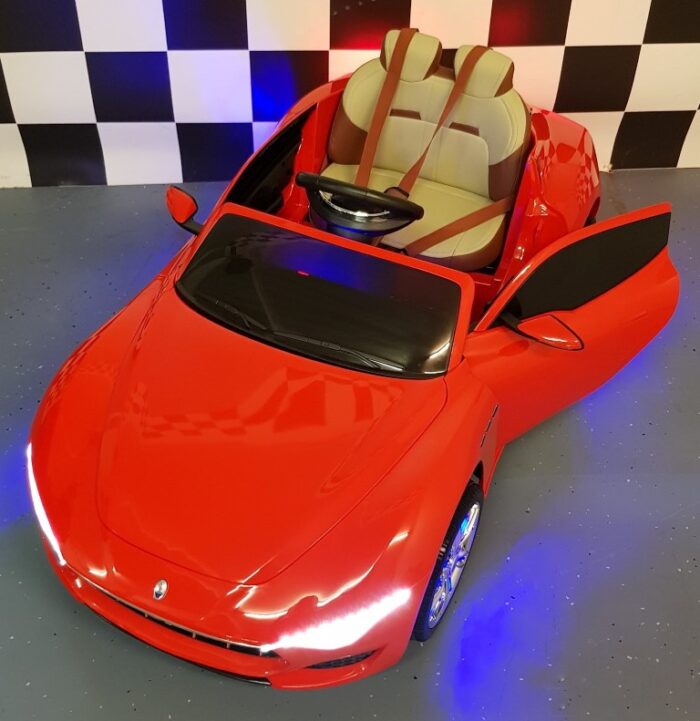 Rode Maserati Alfieri kinderauto 12 volt accu 2.4G RC