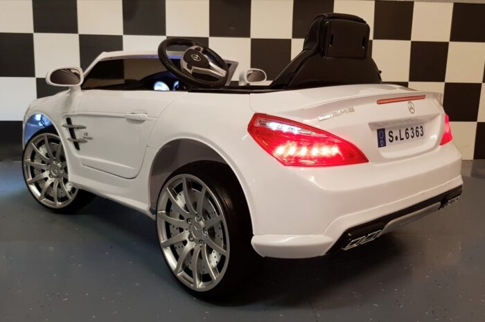 12 volt MB SL63 kinderauto wit 2.4G RC bediening