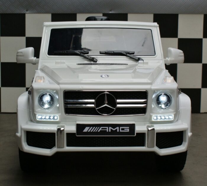 Elektrische speelgoedjeep Mercedes G63 wit
