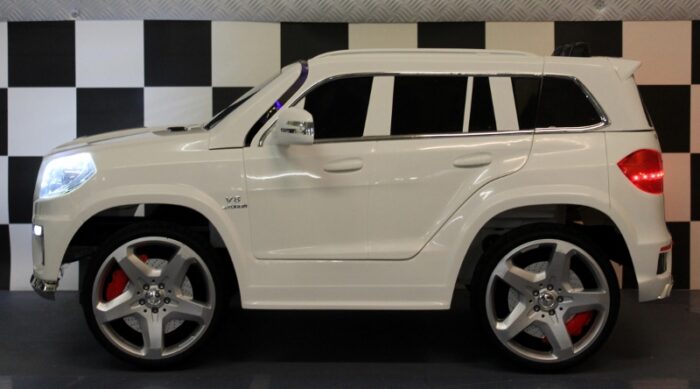 12 volt Mercedes GL63 kinderauto wit 2.4G rc