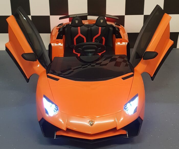 Kinderauto Lamborghini SV oranje 12V 2.4G RC bediening