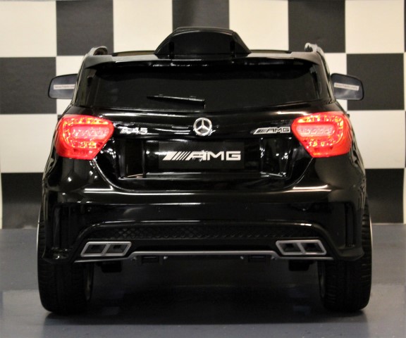 Metallic zwarte AMG A45 speelgoedauto 12V RC