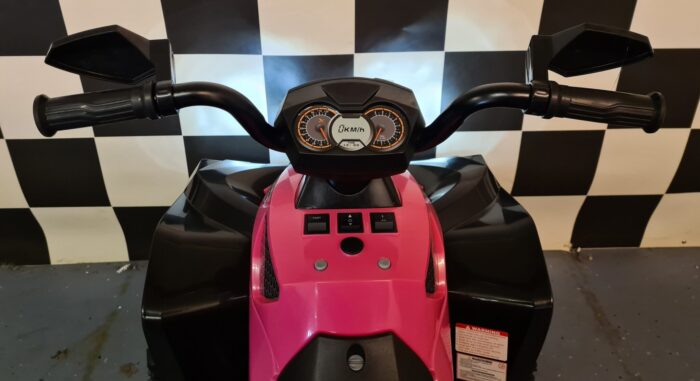 roze accu kinder quad