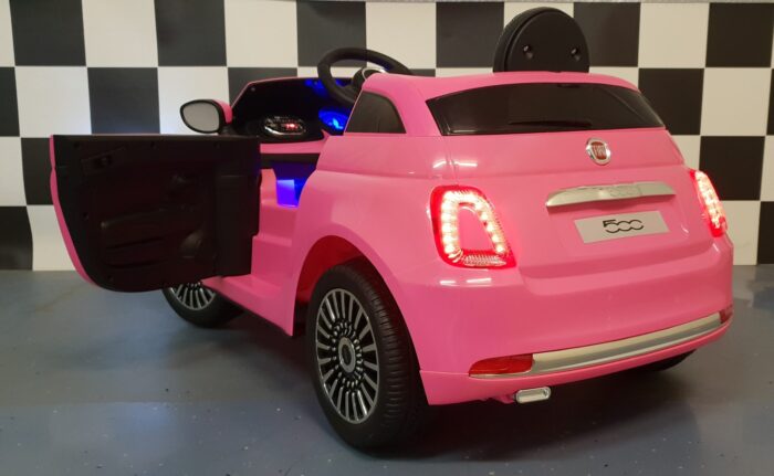 roze kinderauto fiat