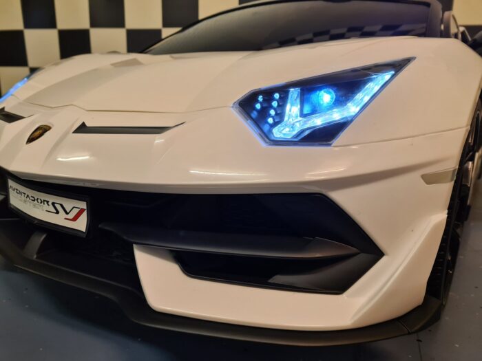 speelgoedauto Lamborghini 2 persoons wit