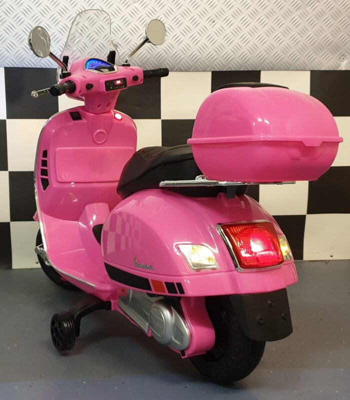 vespa kinderscooter accu scooter roze