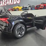 Metallic zwarte Audi E-Tron GT kinderauto